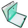 D.RECT Briefcase Notebook Set Expanding File Organiser Folder Expandable Portable File Folder Document Folders Round Elastic with Closure Button 7 Compartments A4 Peppermint