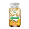 Vitamin D3 5000 IU + K2 200mcg 120 Capsules Extra Strength D3 K2 Supplements