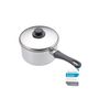 KitchenCraft Extra Deep Induction Saucepan with Lid, 12cm Stainless Steel Pan, Silver