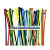 100 Pack Assorted Colors 8 inch Wire Cable Ties Nylon Zip Tie Down Wraps Straps