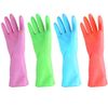 URBANSEASONS Dishwashing Rubber Gloves for Cleaning – 4 Pairs Household Gloves Including Blue, Pink, Green and Red, Non Latex and Fit Your Hands Well, Great Kitchen Tools