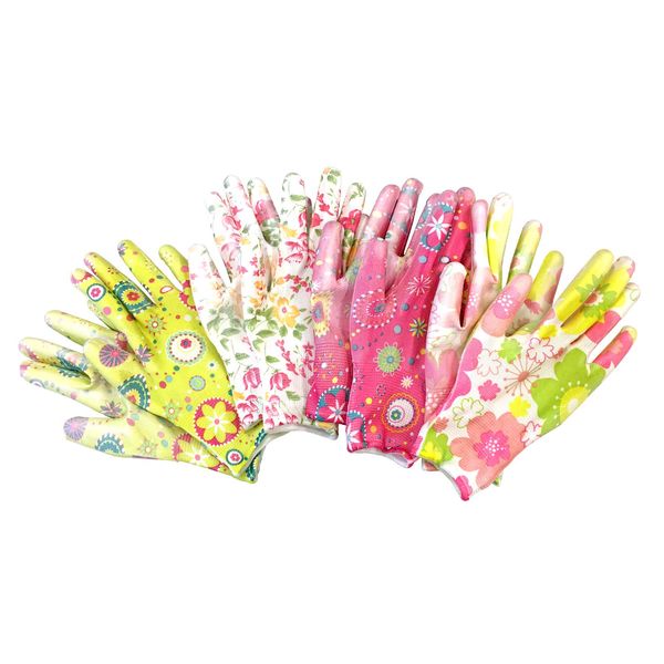 Como Life 390063 Ornate Floral Garden Gloves (4 Patterns)