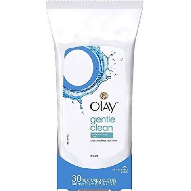 Moist Moisture OLAY Wet Cleansing Cloth Gentle Clean Sensitive/Unscented 30 Pieces (5 Pieces), Unscented, 30 Count (Pack of 5)