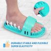 meidong Silicone Shower Foot Scrubber Personal Foot Massage and Cleaning, Non-Slip Foot Scrubber for Men and Women (1PCS Green)