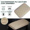 Leather Central Armrest Storage Box Mat Guard Cushion Decor Cover Accessories