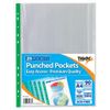A4 Pack 25 Easy Access Punched Pockets 2X