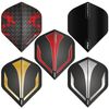 RED DRAGON Hardcore Assorted Selection Pack Extra Thick Standard Dart Flights - 5 Sets Per Pack (15 Dart Flights in Total)