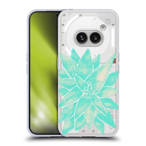 Head Case Designs Officially Licensed Cat Coquillette Mint Aloe Vera Tropical 2 Soft Gel Case Compatible with Nothing Phone (2a)