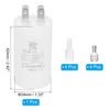 PATIKIL CBB60 10uF Run Capacitor,1 Pcs AC450V 4 Pin Double Insert with Sheath Spring, White