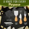 Pyle PKCZBD72 Cheese Board Food Serving Set