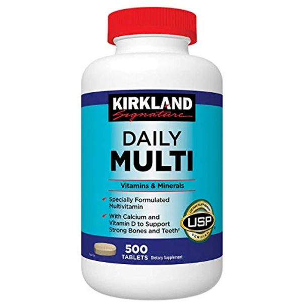 Kirkland Signature Daily Multi Vitamins & Minerals Tablets EIzDnG, 500 Count
