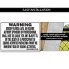North Carolina Equine Sign Activity Liability Warning Statute Horse Barn Stable Rigid Plastic Sign, 10" x 14"