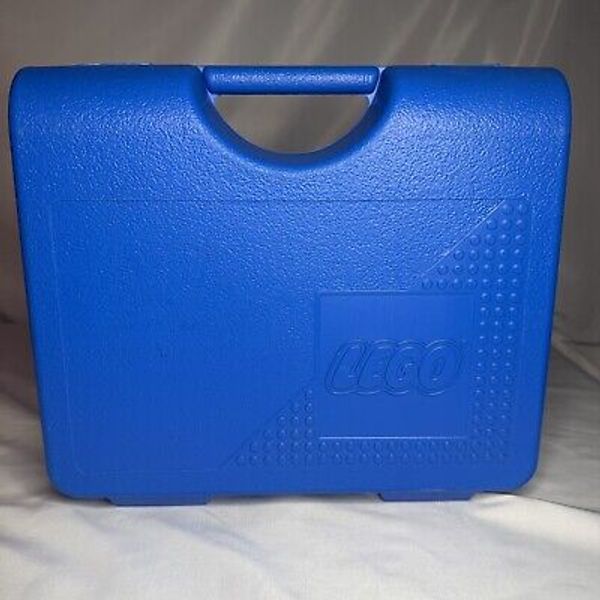 Vintage 1997 Blue LEGO Storage Container Carrying Case Holder Box Made in USA