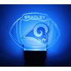 St. Louis Rams NFL Night Light Personalize LED Plug In, With Dusk to Dawn Sensor