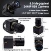 Svpro 8MP USB Webcam with Zoom Lens 5-50mm, High Resolution Web Camera 3264x2448, IMX179 Sensor, Mini HD Webcam for Windows MAC Linux Android
