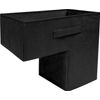 Staircase Basket (Black) - Foldable, Water-Resistant, L-Shape Stair Organizer