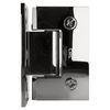 Polished Chrome Geneva 044 Series Wall Mount Offset Back Plate Hinge