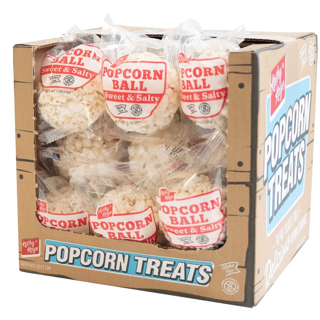 Kathy Kaye Popcorn Ball Everyday, Sweet N' Salty, 1.00 Ounce (Pack of 24)