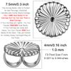 8Pcs 925 Silver Earring Backs,Locking Earring Backs for Studs,Heavy Earring Support Backs,Earring Lifters Backs,Earring Backs Replacements (7.5mm)