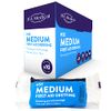 JFA Medical HSE Medium Sterile First Aid Wound Dressing Bandage with Pad 12 x 12cm - Pack of 10 Bandages