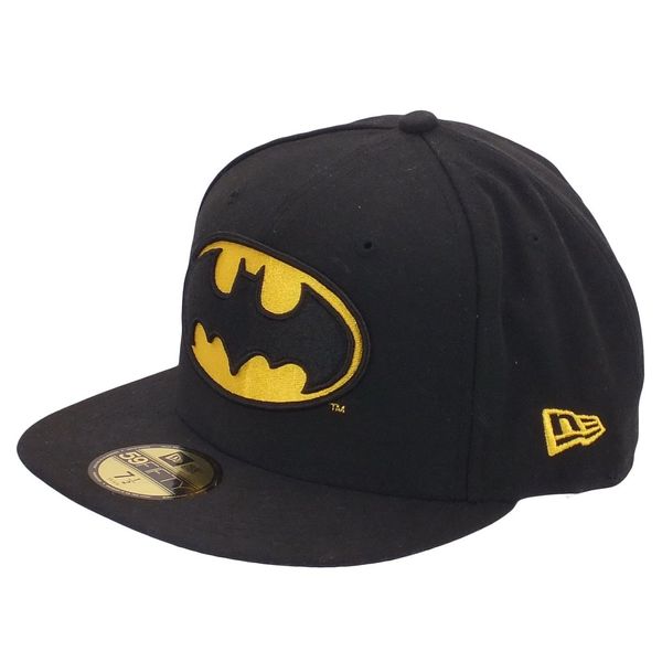 New Era Batman Black DC Comics Basic Badge 59Fifty Basecap - 7 1/4-58cm (L)