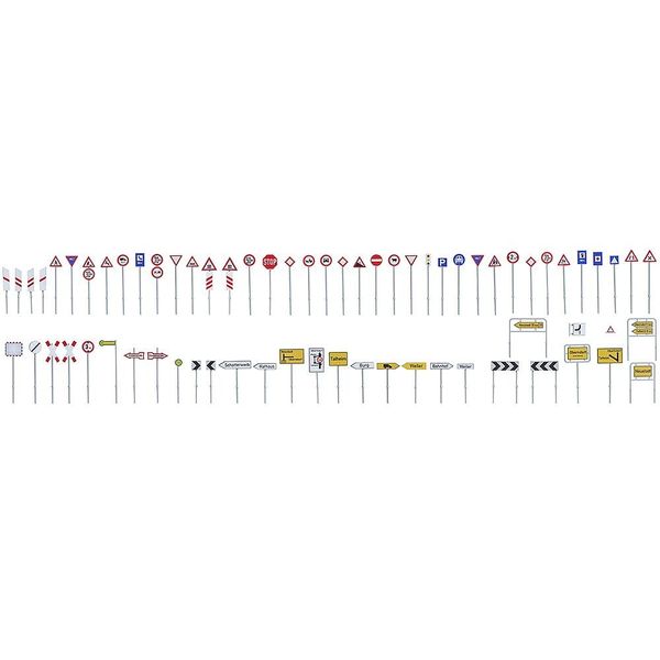 Faller FA 180534 – Traffic Sign Set, Model Railway, Model Building