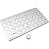 Gemstone Travel Case with 50 Gem Jars White Display Tray Insert