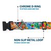Buckle-Down Muppets Postage Stamps Stacked Plastic Clip Collar, Wide Medium/16-23"