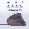 TECKNET Wired Mouse, 6400 DPI Ergonomic Mouse 6 Buttons Silent Mice 4 Adjustable DPI Vertical Mouse Compatible with Windows/Chrome/Laptop/Computer