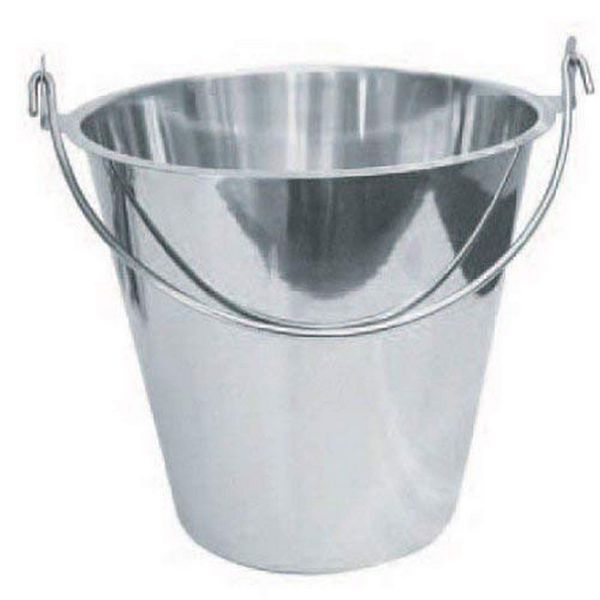 Winco Stainless Steel Utility Pail, 13-Quart