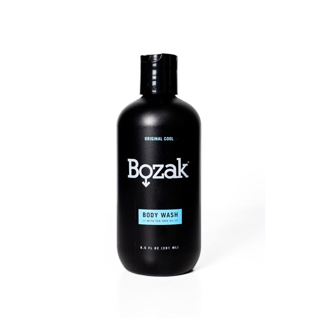 Bozak Cooling Body Wash for Men and Women - Moisturizes, Jock Itch, Athlete's Foot, and Odor Defense - Paraben Free, Dye Free, Sulfate Free - Single Pack