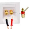 RUNCCI-YUN 12PCS 6 pair Speaker Terminal Binding Post Banana Plug Socket Connector 4mm banana socket
