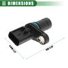 X AUTOHAUX Engine Crankshaft Position Sensor, for Mini Cooper S One, ABS, Black