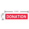 Donation Stickers,4X1 Inch Red Color-Coded Moving Labels,160 Pcs Per Pack