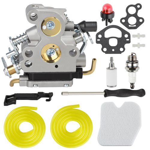 Husq 235 Carburetor for Husqvarna 235 235E 236 236E 240 240E 120 Mark ii Chain Saw Jonsered CS2234 CS2238 CS2234S CS2238S Zama C1T-W33C Craftsman 358381600 Carburetor W Fuel Line Choke Rod