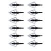 12pcs Mars Broadheads 100Grain Archery Arrowheads Hunting Sharp Razor Blades