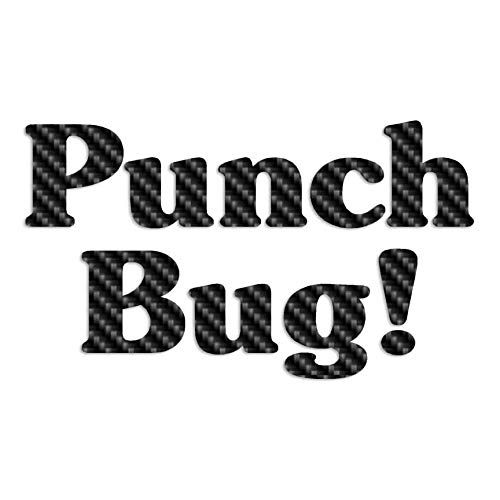Punch Bag - Vinyl Decal Sticker - 10" x 5.75" - Carbon Fiber