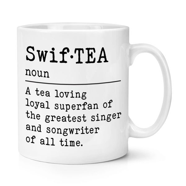 Swif•Tea Definition 10oz Mug Cup Parody Funny Gift Present Tea Lover