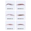 YOYO Eyebrow Seals Natural Waterproof Time-saving Long Lasting 120pcs Women Eyebrow Stamp Permanent Makeup Eyebrow Patch Eyebrow Tint No Fall Off (brown-04)