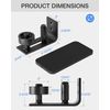 ZEKOO 2 PCS Sliding Barn Door Floor Guide, Adjustable Wall Guide,8 Setup Options,Flush Flat Bottom Design Floor Guide