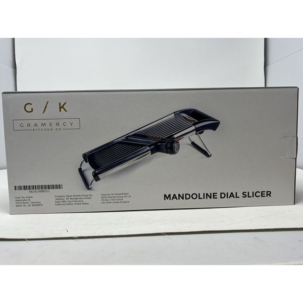 Gramercy Kitchen Co. Adjustable Stainless Steel Mandoline Food Slicer, Black