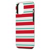 iPhone 12 Pro Max Christmas Red Green Pink Peppermint Stripes Case