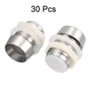 sourcing map 30pcs 10mm LED Lamp Holder Light Bulb Socket Plastic Chrome Plated for Light-emitting Diode Lighting