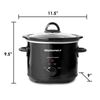 Elite Gourmet 3 Quart Slow Cooker with Low High Settings Cool Touch Handles