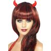Smiffys Devil Horns on Hair Clips (Red)