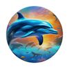 Ocean Splendor: Delfin & Korallenriff PopSockets mit austauschbarem PopGrip