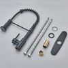 Kitchen Sink Faucet Pull Down Sprayer Spring Single Handle Mixer Tap Matte Black