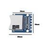 Create idea 10Pcs 3.3V Micro SD Card Reader Modul SPI SD Card Slot Module Socket Reader with 6-Way Pin Strip for Micro SD Card ESP32
