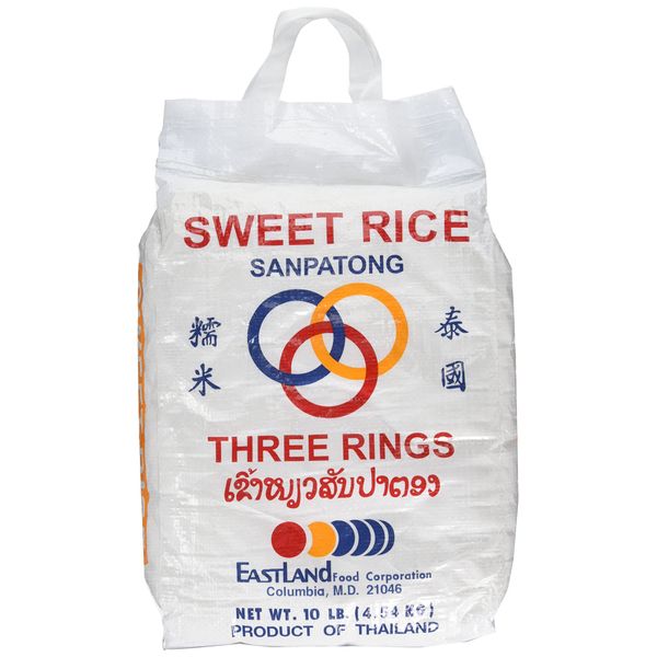 Three Rings Thai Sticky Rice (Sweet Rice), 160 Ounce