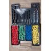 DRILL DRIVER BITS & PLASTIC ANCHOR ASSORTMENT KIT with CASE 300 PC NEW